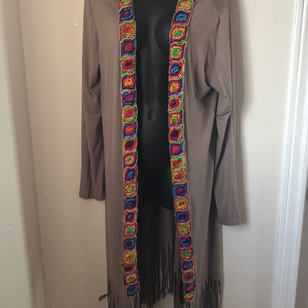 Aide Collection Fringed Duster XL